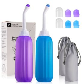 KEKOY 2 Pack Portable Travel Bidets Bottle for Postpartum Care, Handheld Bidet Sprayer with Travel Bag, 500ML Capacity for Personal Hygiene Cleaning