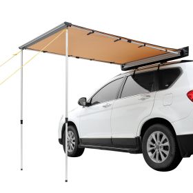 VEVOR Car Side Awning, Large 6.6' x 8.2' Shade Coverage Vehicle Awning, PU3000mm UV50+ Retractable Car Awning with Waterproof Storage Bag